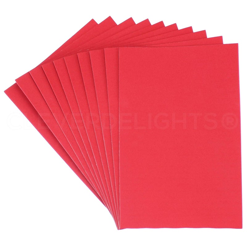 CleverDelights 10 Pack - CleverDelights 8" x 12" Foam Sheets - Assorted Colors - Large Self Adhesive Craft Sheets - 8x12 Inch - Image 5